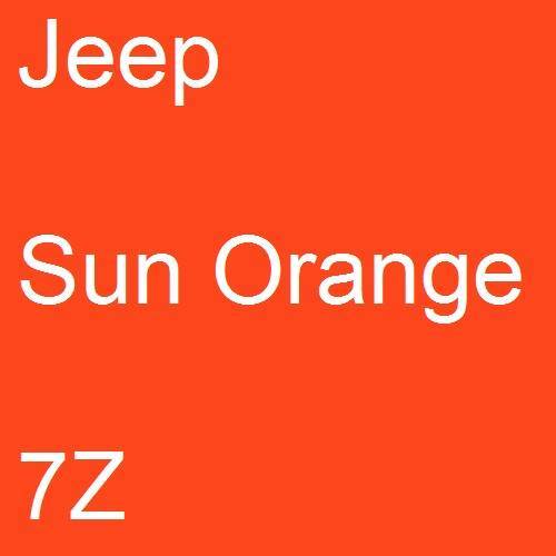 Jeep, Sun Orange, 7Z.